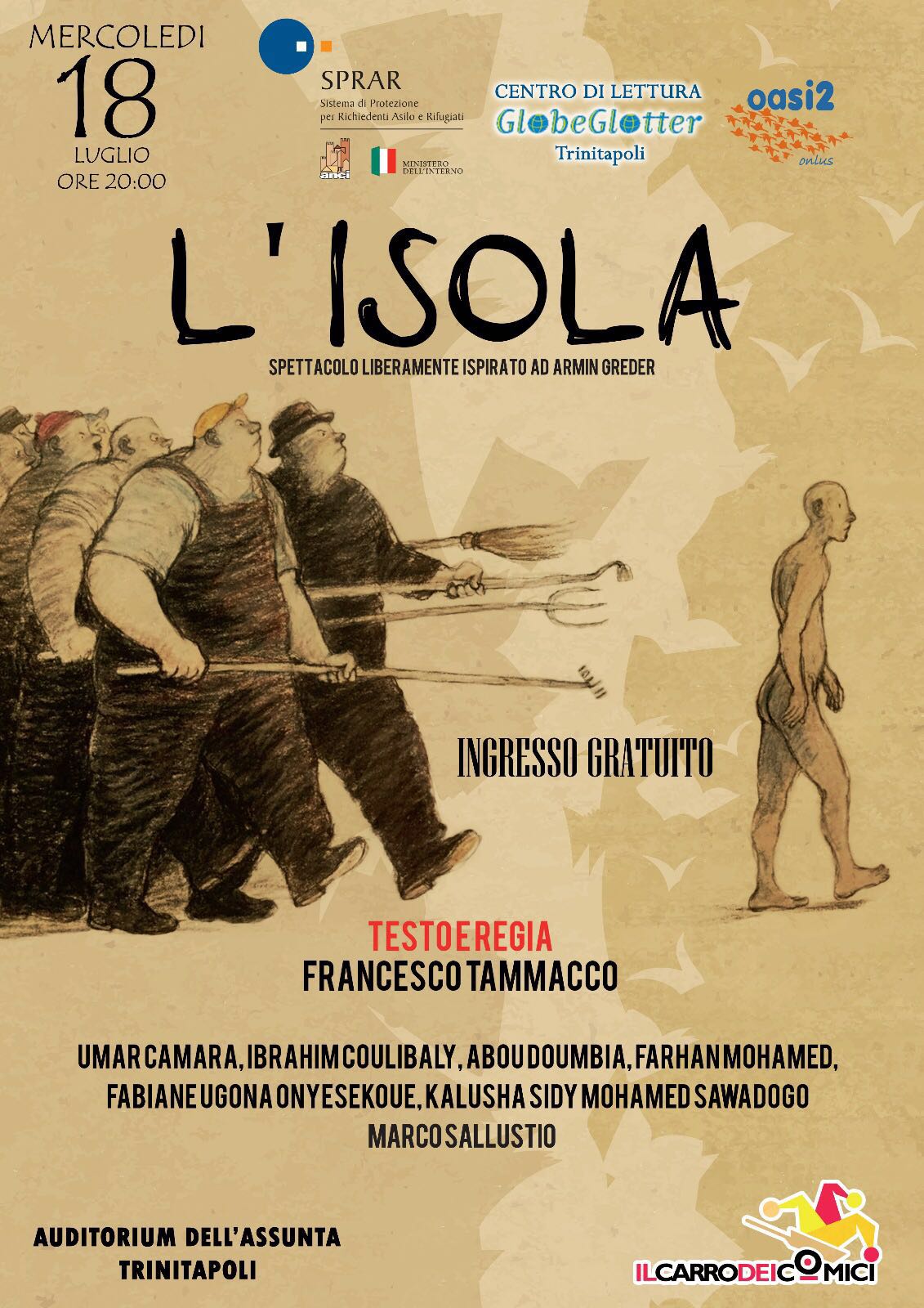 Torna in scena ‘L’isola’. Mercoledì 18 luglio, a Trinitapoli