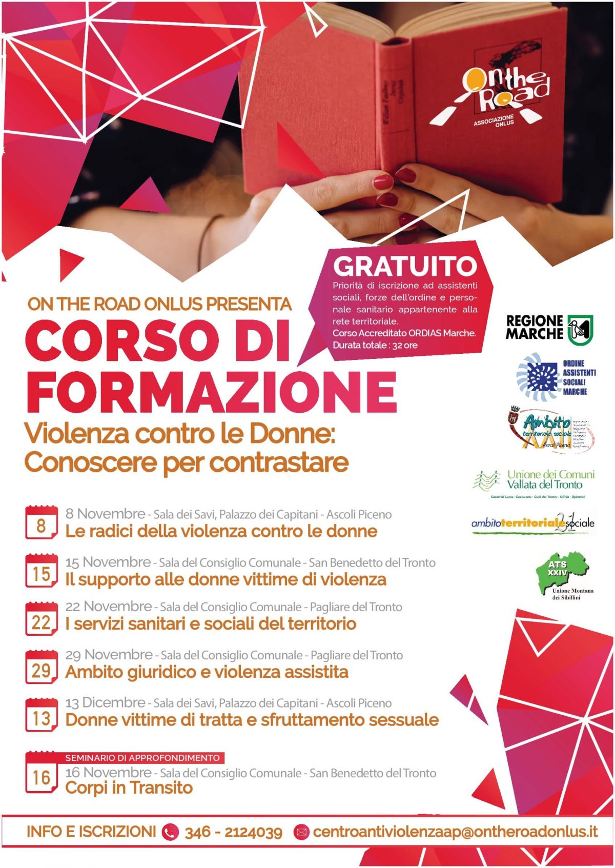 Corso di formazione “Violenza contro le donne: conoscere per contrastare”