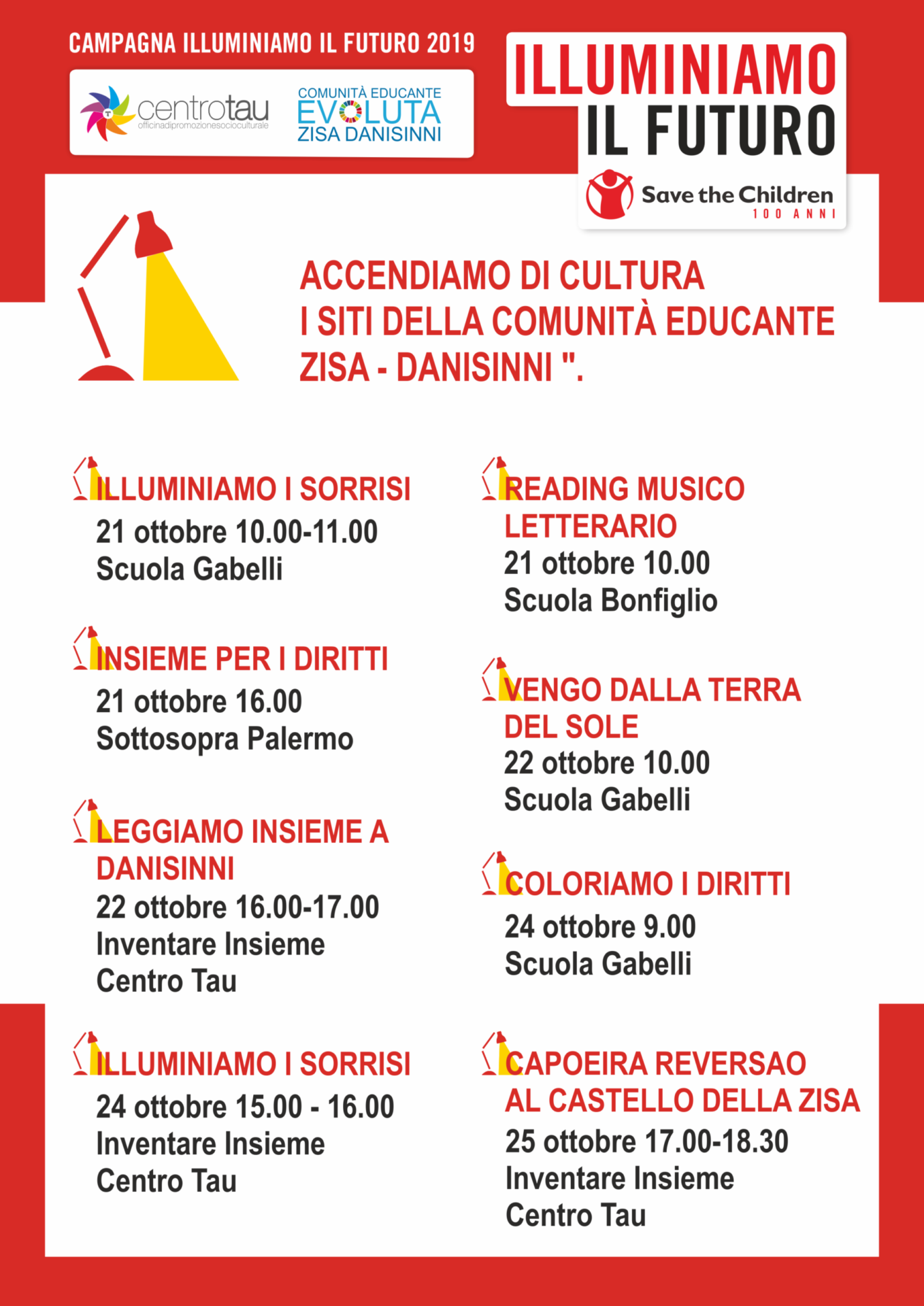 ACCENDIAMO DI CULTURA I SITI DELLA COMUNITÀ EDUCANTE ZISA – DANISINNI