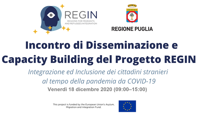 Regin, un incontro online sull’integrazione dei cittadini stranieri al tempo del Covid-19