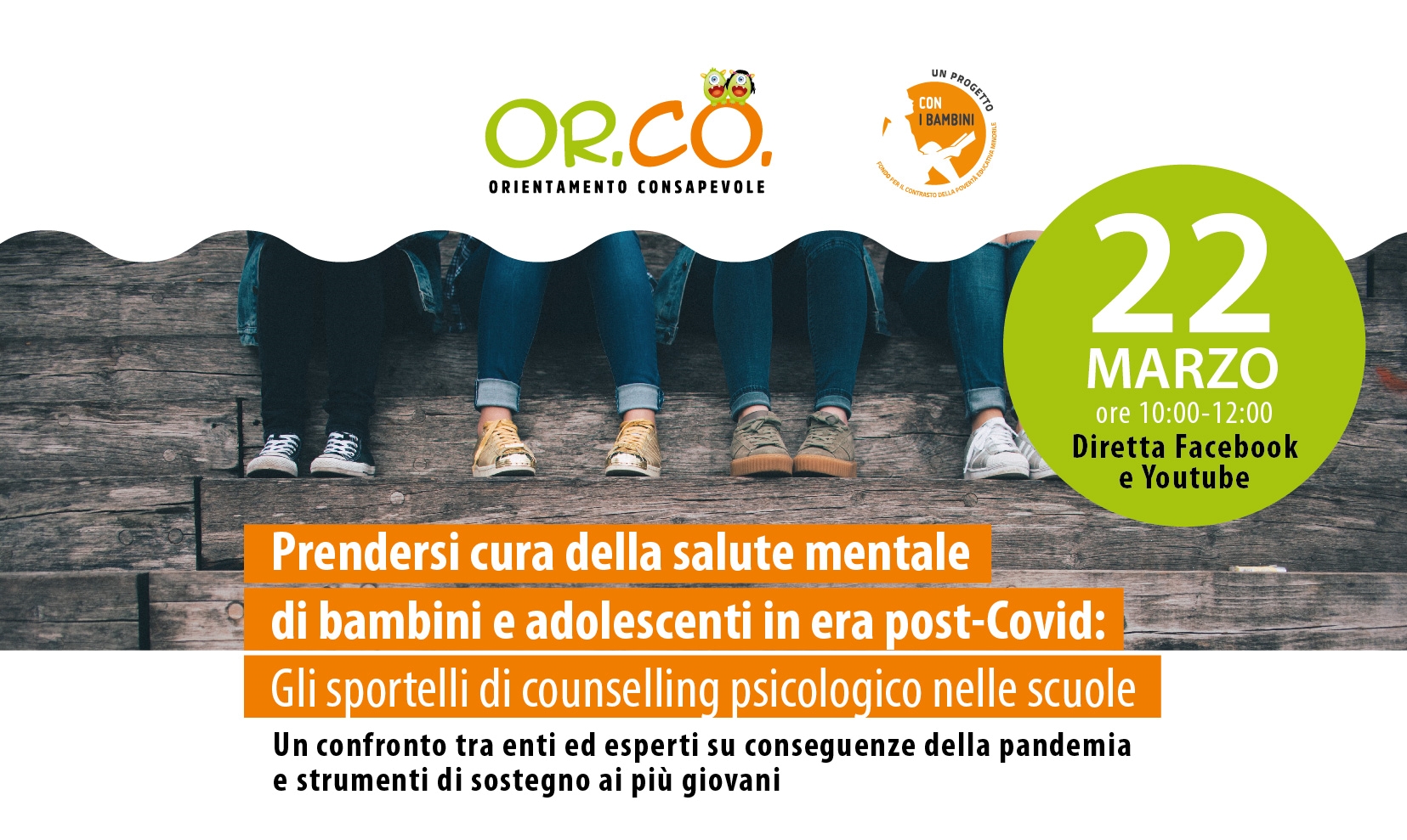 Or.Co. digitsys, un incontro online su come prendersi cura della salute mentale di bambini e adolescenti