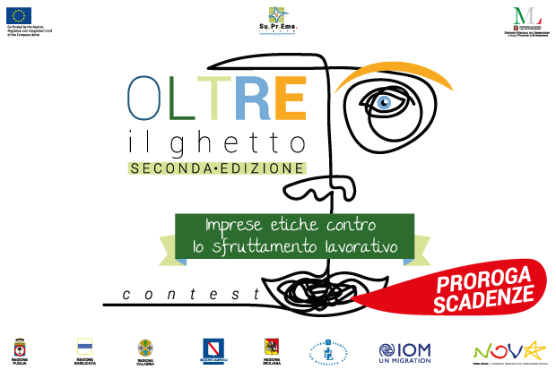 “Oltre il ghetto. Imprese etiche contro lo sfruttamento lavorativo”: prorogata la scadenza dei bandi