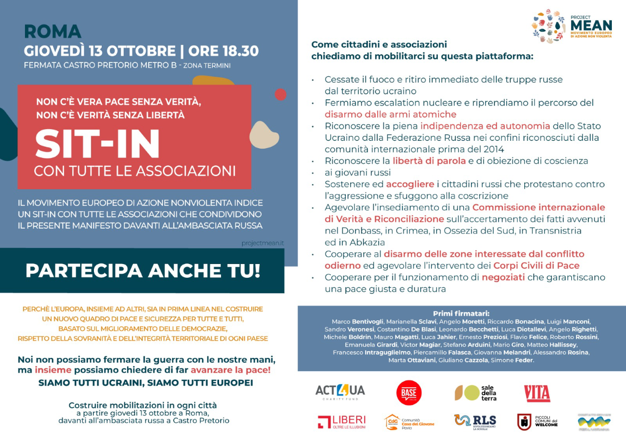 Non c’è vera pace senza verità, non c’è verità senza libertà