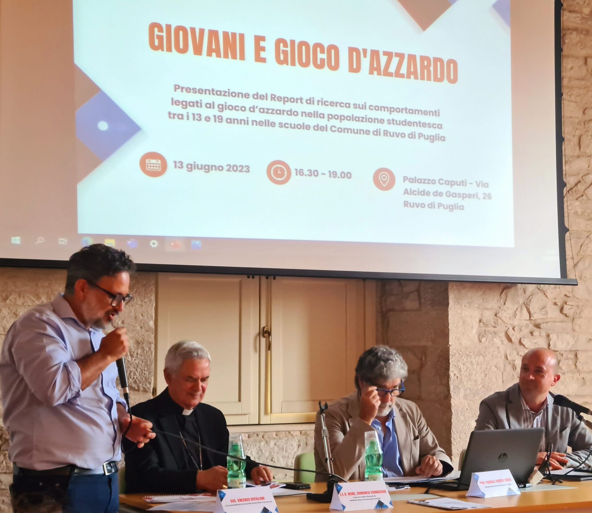 Presentato il Report sui comportamenti legati al gioco d’azzardo dei giovani di Ruvo di Puglia